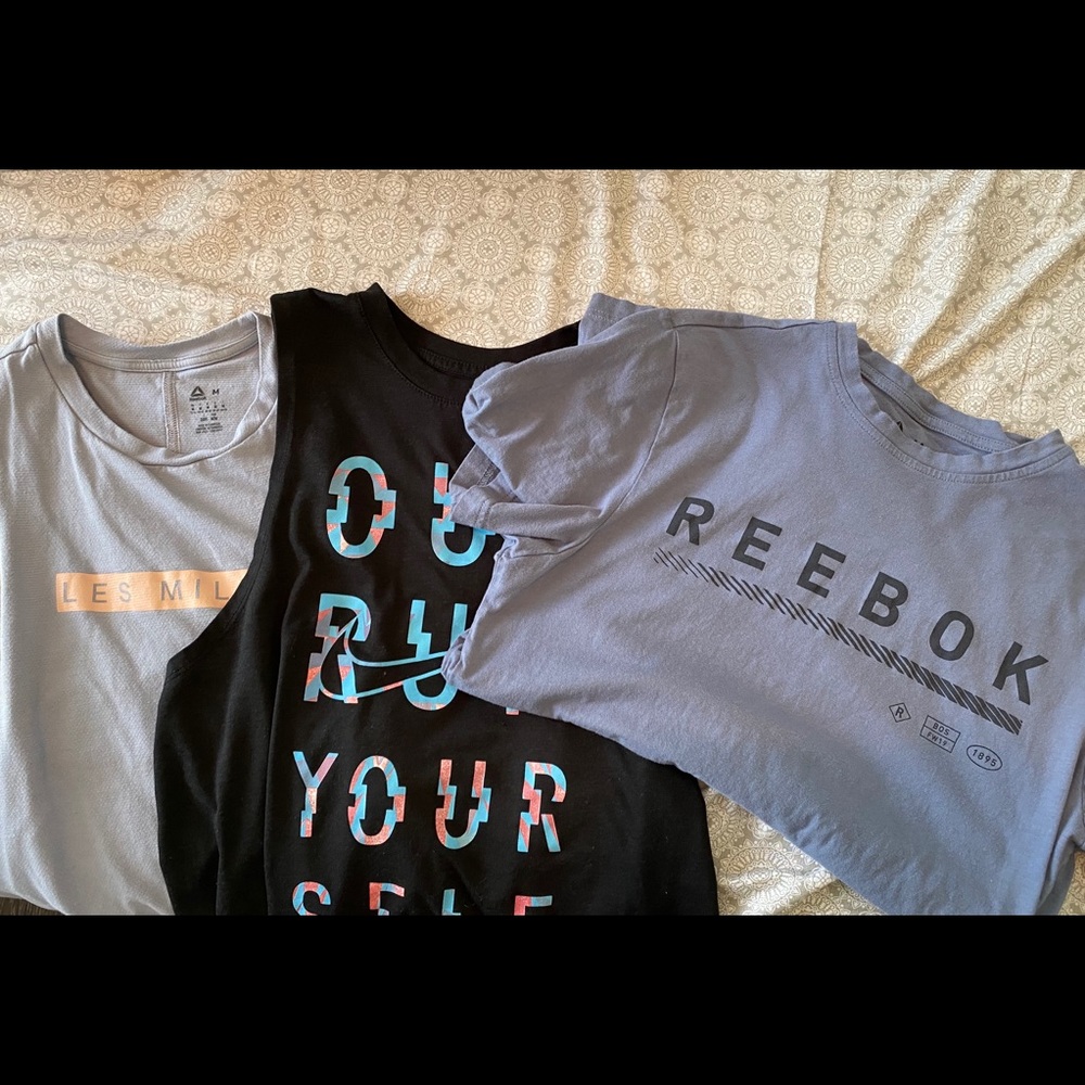Workout shirt bundle of three